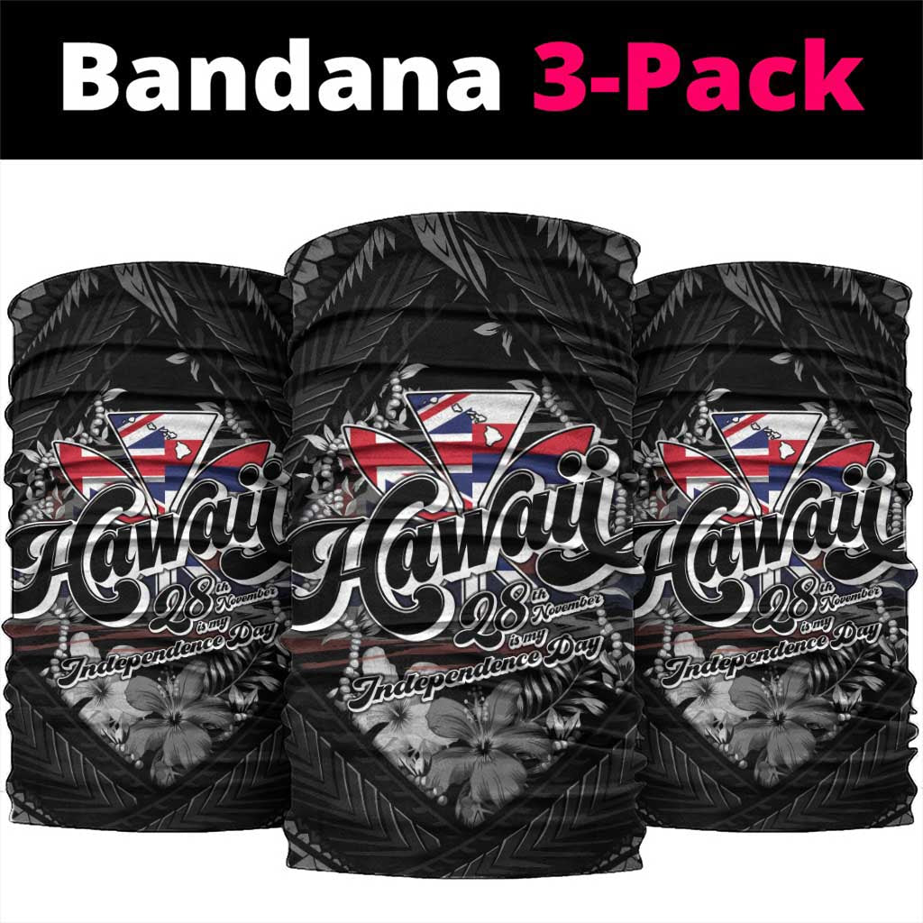 Hawaii November 28th Neck Gaiter Kanaka Maoli Tribal Pattern LT05 package One Size: 25*50cm Black - Polynesian Pride