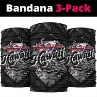 Hawaii November 28th Neck Gaiter Kanaka Maoli Tribal Pattern LT05 package One Size: 25*50cm Black - Polynesian Pride