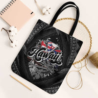 Hawaii November 28th Tote Bag Kanaka Maoli Tribal Pattern LT05 Black Strap One Size Black - Polynesian Pride