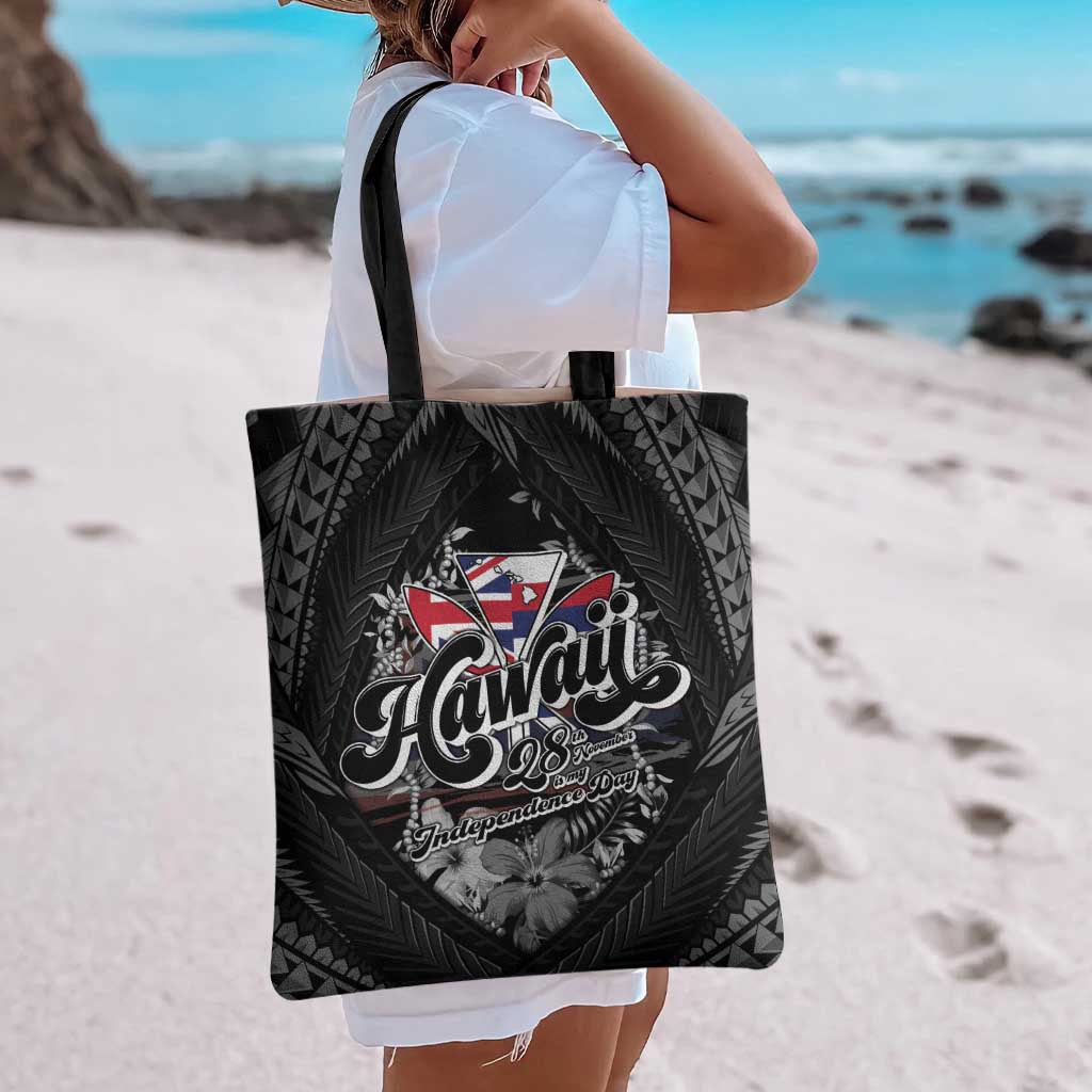 Hawaii November 28th Tote Bag Kanaka Maoli Tribal Pattern LT05 - Polynesian Pride