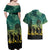 Norfolk Island ANZAC Day Couples Matching Off Shoulder Maxi Dress and Hawaiian Shirt Lest We Forget LT05 - Polynesian Pride