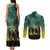 Norfolk Island ANZAC Day Couples Matching Tank Maxi Dress and Long Sleeve Button Shirt Lest We Forget LT05 - Polynesian Pride