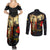 Tokelau ANZAC Day Couples Matching Summer Maxi Dress and Long Sleeve Button Shirt Lest We Forget LT05 - Polynesian Pride