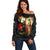 Tokelau ANZAC Day Off Shoulder Sweater Lest We Forget LT05 Women Black - Polynesian Pride