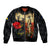 Tokelau ANZAC Day Sleeve Zip Bomber Jacket Lest We Forget LT05 Unisex Black - Polynesian Pride