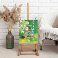 Hawaii Saint Patrick's Day Canvas Wall Art Funny Surfing Leprechaun LT05 - Polynesian Pride