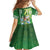 Hawaii Saint Patrick's Day Family Matching Long Sleeve Bodycon Dress and Hawaiian Shirt Funny Surfing Leprechaun