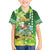 Hawaii Saint Patrick's Day Family Matching Long Sleeve Bodycon Dress and Hawaiian Shirt Funny Surfing Leprechaun