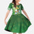 Hawaii Saint Patrick's Day Family Matching Off Shoulder Maxi Dress and Hawaiian Shirt Funny Surfing Leprechaun