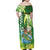 Hawaii Saint Patrick's Day Family Matching Off Shoulder Maxi Dress and Hawaiian Shirt Funny Surfing Leprechaun