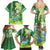 Hawaii Saint Patrick's Day Family Matching Summer Maxi Dress and Hawaiian Shirt Funny Surfing Leprechaun