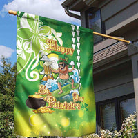Hawaii Saint Patrick's Day Garden Flag Funny Surfing Leprechaun LT05 - Polynesian Pride