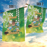 Hawaii Saint Patrick's Day Garden Flag Funny Surfing Leprechaun LT05 - Polynesian Pride