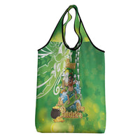Hawaii Saint Patrick's Day Grocery Bag Funny Surfing Leprechaun LT05 - Polynesian Pride