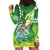 Hawaii Saint Patrick's Day Hoodie Dress Funny Surfing Leprechaun