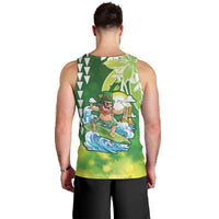 Hawaii Saint Patrick's Day Men Tank Top Funny Surfing Leprechaun LT05 - Polynesian Pride
