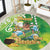 Hawaii Saint Patrick's Day Round Carpet Funny Surfing Leprechaun