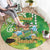 Hawaii Saint Patrick's Day Round Carpet Funny Surfing Leprechaun