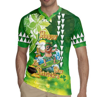 Hawaii Saint Patrick's Day Rugby Jersey Funny Surfing Leprechaun LT05 - Polynesian Pride