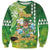 Hawaii Saint Patrick's Day Sweatshirt Funny Surfing Leprechaun