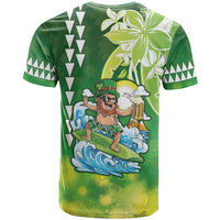 Hawaii Saint Patrick's Day T Shirt Funny Surfing Leprechaun LT05 - Polynesian Pride