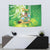 Hawaii Saint Patrick's Day Tapestry Funny Surfing Leprechaun