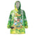 Hawaii Saint Patrick's Day Wearable Blanket Hoodie Funny Surfing Leprechaun