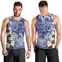 Personalised Hafa Adai Guam Men Tank Top Latte Stone With Coconut Crab LT05 - Polynesian Pride