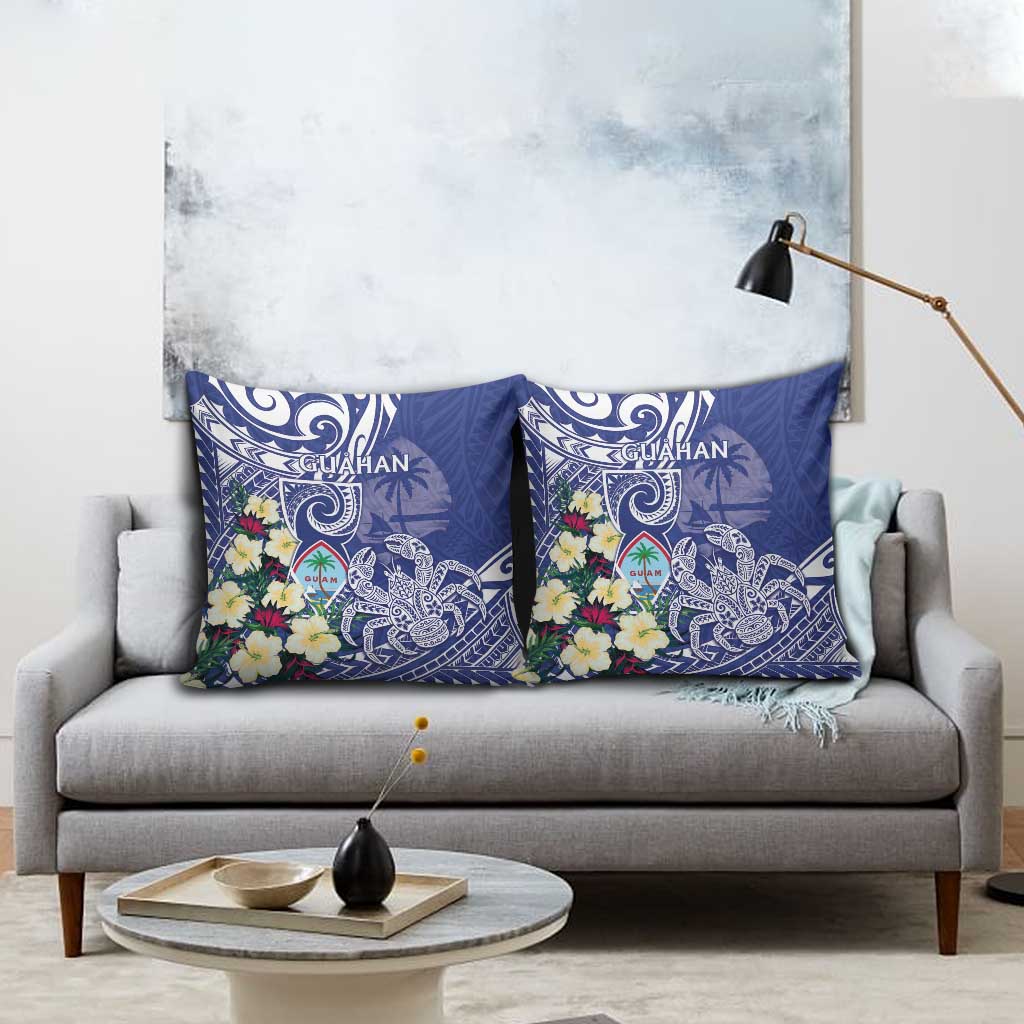 Hafa Adai Guam Pillow Cover Latte Stone With Coconut Crab LT05 - Polynesian Pride