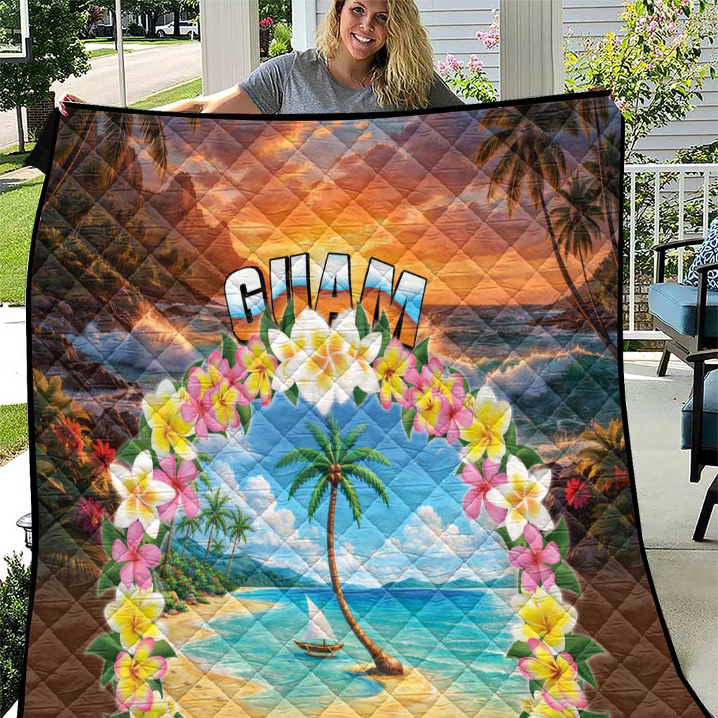 Guam Quilt Eternal Summer Sunset Beach LT05 Colorful - Polynesian Pride