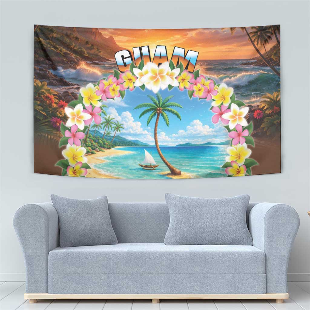 Guam Tapestry Eternal Summer Sunset Beach LT05 - Polynesian Pride