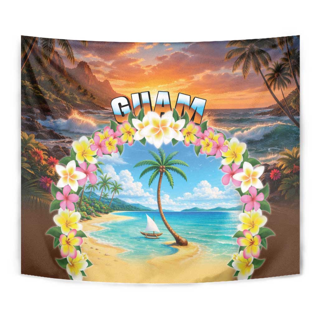 Guam Tapestry Eternal Summer Sunset Beach LT05 - Polynesian Pride