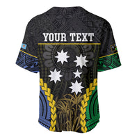 Personalised South Sea Islanders And Fiji Baseball Jersey Kanakas Fijian Tapa Pattern LT05 - Polynesian Pride