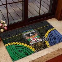 South Sea Islanders And Fiji Rubber Doormat Kanakas Fijian Tapa Pattern LT05 - Polynesian Pride