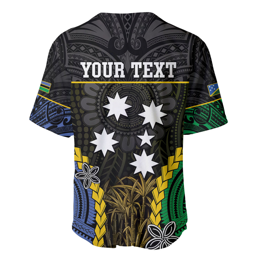 Personalised South Sea Islanders And Solomon Islands Baseball Jersey Kanakas Polynesian Pattern LT05 - Polynesian Pride