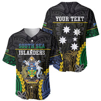 Personalised South Sea Islanders And Solomon Islands Baseball Jersey Kanakas Polynesian Pattern LT05 - Polynesian Pride