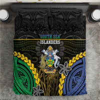 South Sea Islanders And Solomon Islands Bedding Set Kanakas Polynesian Pattern LT05 Black - Polynesian Pride