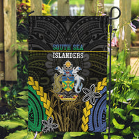 South Sea Islanders And Solomon Islands Garden Flag Kanakas Polynesian Pattern LT05 Garden Flag Black - Polynesian Pride