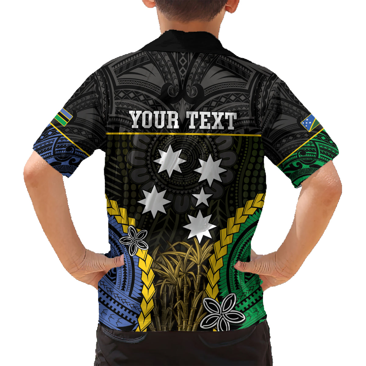 Personalised South Sea Islanders And Solomon Islands Kid Hawaiian Shirt Kanakas Polynesian Pattern LT05 - Polynesian Pride
