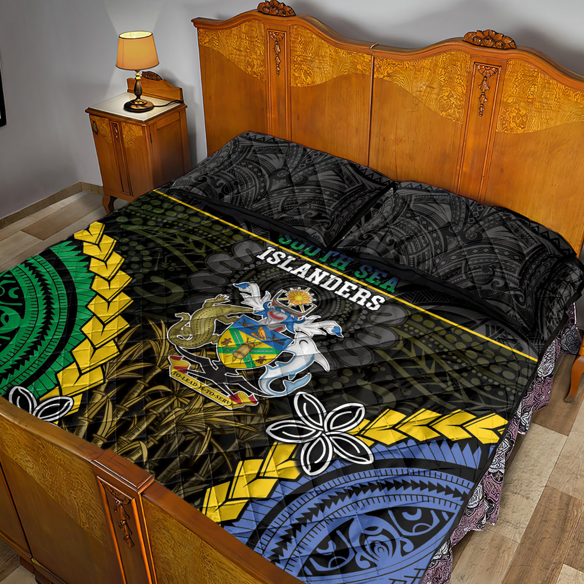 South Sea Islanders And Solomon Islands Quilt Bed Set Kanakas Polynesian Pattern LT05 - Polynesian Pride