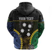 Personalised South Sea Islanders And Solomon Islands Zip Hoodie Kanakas Polynesian Pattern LT05 - Polynesian Pride