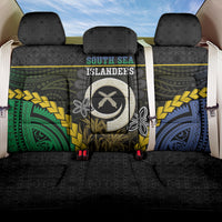 South Sea Islanders And Vanuatu Back Car Seat Cover Kanakas Sand Drawing Pattern LT05 One Size Black - Polynesian Pride