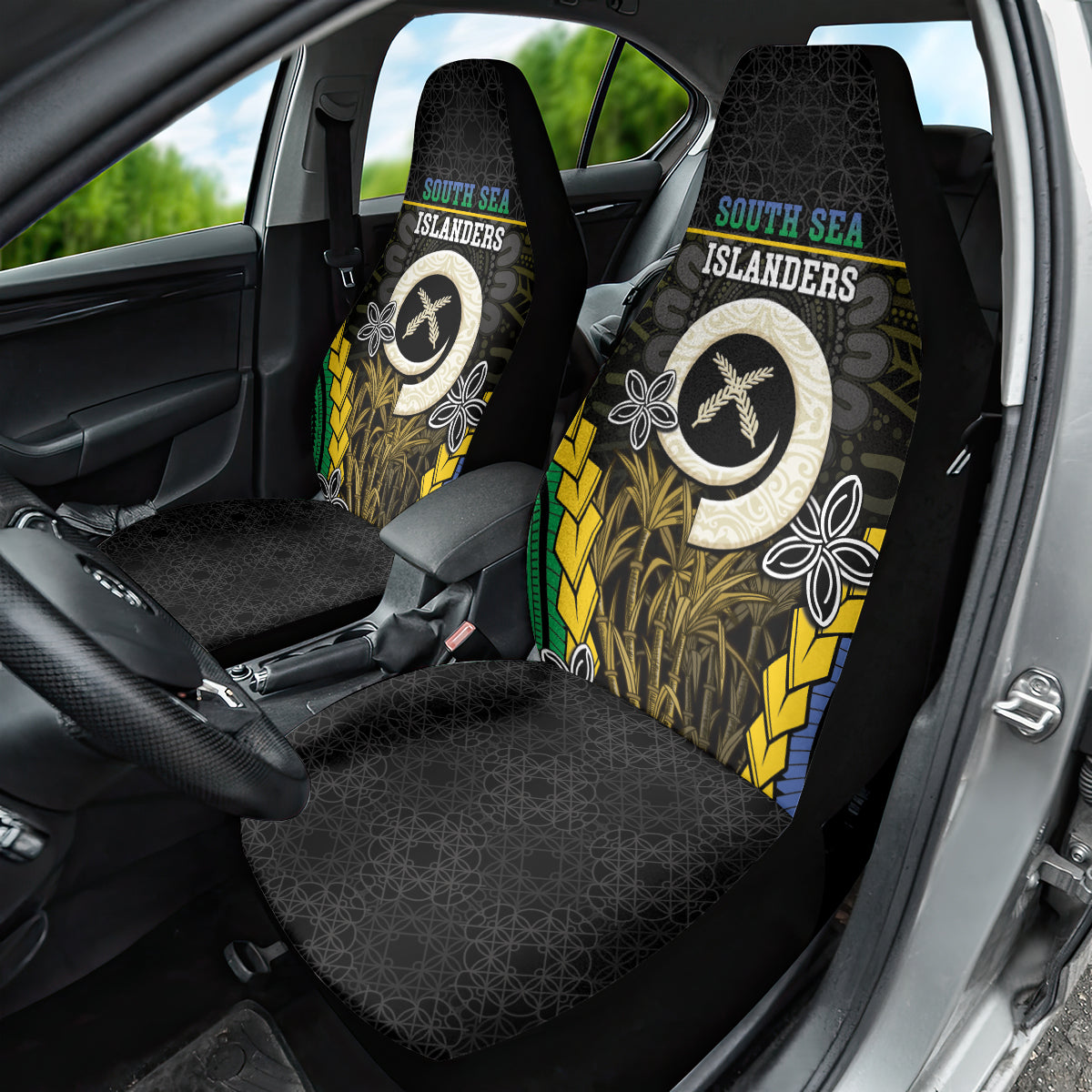 South Sea Islanders And Vanuatu Car Seat Cover Kanakas Sand Drawing Pattern LT05 - Polynesian Pride