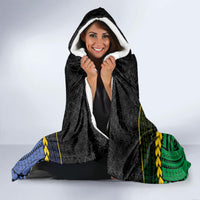 South Sea Islanders And Vanuatu Hooded Blanket Kanakas Sand Drawing Pattern LT05 - Polynesian Pride