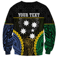 Personalised South Sea Islanders And Vanuatu Sweatshirt Kanakas Sand Drawing Pattern LT05 - Polynesian Pride