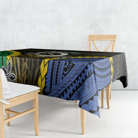 South Sea Islanders And Vanuatu Tablecloth Kanakas Sand Drawing Pattern LT05 - Polynesian Pride