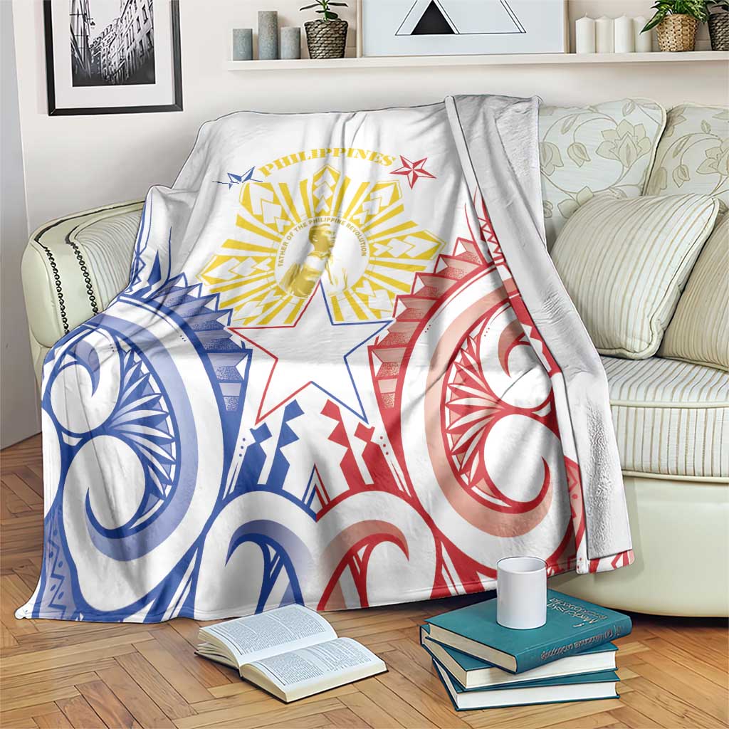 Philippines Blanket Katipunan Andres Bonifacio LT05 White - Polynesian Pride