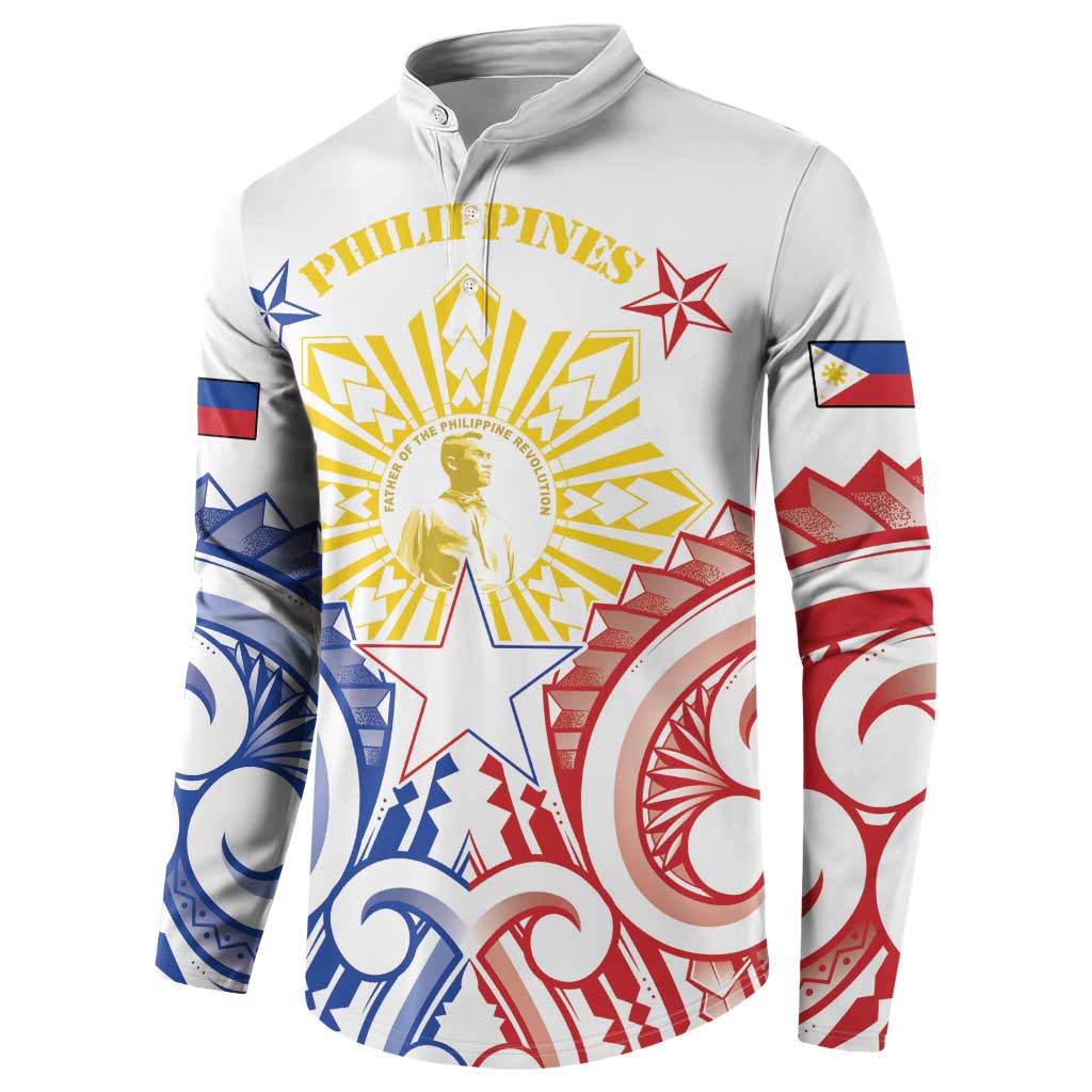 Philippines Button Sweatshirt Katipunan Andres Bonifacio LT05 - Polynesian Pride