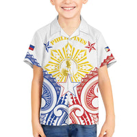 Philippines Kid Hawaiian Shirt Katipunan Andres Bonifacio LT05 Kid White - Polynesian Pride