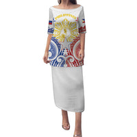 Philippines Puletasi Katipunan Andres Bonifacio LT05 Long Dress White - Polynesian Pride